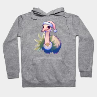 Cute Ostrich Drawing Hoodie